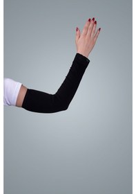 Resim Hürrem Bone Siyah Tesettür Kolluk Viskon Kumaş Dantelli 1002_01 Siyah 