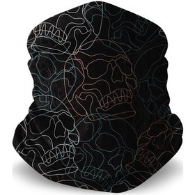 Resim Musclecloth Çok Amaçlı Boyunluk Skull Çok Renkli 