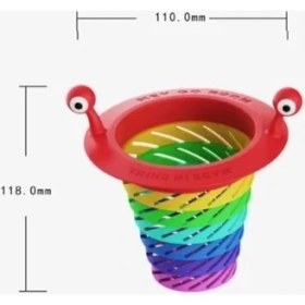 Resim Renkli 6 Kademeli Lavabo Süzgeci 