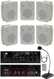 Resim Lastvoice Large Plus Paket-5 Hoparlör Ve Anfi Anons Ses Sistemi Seti 