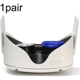 Resim Oculus Quest / Rifts / Quest 2 İçin 1 Çift Vr Hepsi Bir Arada Gözlük Çerçevesi Manyetik Emme Çerçevesi Miyop Lenslerle Eşleşebilir Mavi 