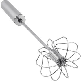 Resim Paslanmaz Çelik Manuel El Çırpıcısı | Yumurta, Krema, Sos Için Ideal El Tipi Manuel Mikser | Ergonomik Tasarım | Paslanmaz Malzeme 