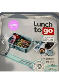 Resim Lunch Togo Bölmeli Beslenme Kabı Sosluk Hazneli Çatal Ve Kaşı... 