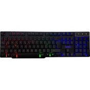 Resim Roses Store Kb-188 Borealis Siyah Usb Gökkuşağı Aydınlatmalı Q Gaming Oyuncu Klavyesi 