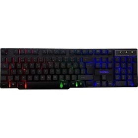 Resim Roses Store Kb-188 Borealis Siyah Usb Gökkuşağı Aydınlatmalı Q Gaming Oyuncu Klavyesi 
