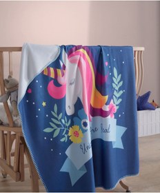 Resim MCN Tekstil Polar Baskılı Bebek Battaniyesi 85x110 Cm 