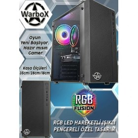 Resim Warbox Eagle 16GB Ram X5650 Işlemci 256GB SSD R7 240-4GB E.kartı 20" Monitör Gaming Takım Bilgisayar 
