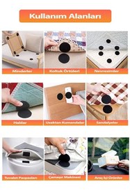 Resim Gereklibunlar Yapışkanlı Cırt Cırtlı Bant Halı Kaydırmaz Örtü Kilim Nevresim Sabitleyici Yapışkanlı -10 lu 