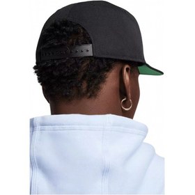 Resim Nike Sportswear Pro Swoosh Snapback Cap Hat Unisex Şapka Siyah Siyah 