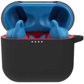 Resim Yaozixa Skullcandy Indy Evo Kulaklık Kılıfı, Silikon, Şarj İçin Kapağı Kaldırmaya Gerek Yok, Darbe Ve Düşme Koruma, Yürüyüş Kanca Delikli, Siyah 