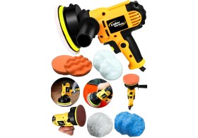 Resim Lieber German Teknoloji Setli 6 Kademe Devir Ayarlı 115 mm Dik Polisaj Halı Koltuk Yıkama Cila Polisaj Makinası 