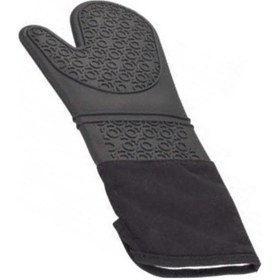 Resim Silikon Fırın Eldiveni Isıya Dayanıklı Eldiven Yanmaz Eldiven Yapışmaz Çift Katman - 1 Adet 