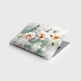 Resim Laptop Sticker Notebook Pc Kaplama Etiketi Çiçek 3d 
