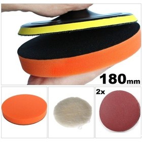 Resim Oto Araç Kaporta Boya 180Mm Cırt Taban Bone Sünger Cırt Zımpara 