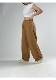 Resim Cocopelli Kahverengi Kadın Oversize Pantolon Coc3175 