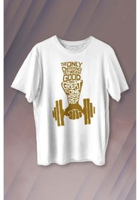 Resim Fitness Top Gym Tshirt Vücut Geliştirme Body Spor Baskılı Tişört Unisex T-shirt 001 