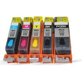 Resim Canon Pgı 550/551Xl Kolay Dolan Kartuşlar Dolu Reset Chipli 