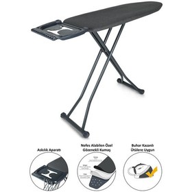 Resim Perilla Silvia Özel Antrasit Dokuma Kumaşlı Ütü Masası 