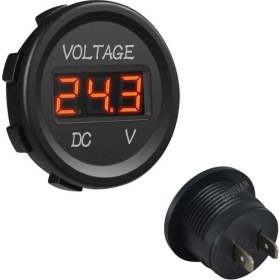 Resim Shuivan Shuıvan Dijital Voltmetre Akü Voltaj Göstergesi 12V/24V (Kırmızı Işık) 