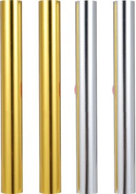 Resim Folinda 4 Adet Folyo Baskı Kağıdı 2 Altın + 2 Gümüş , 150mm X 3000mm, Folyo Baskı Kalemi İçin Kullanım, 13g Her Bir, Paket İçeriği 