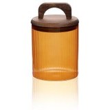 Resim Akasya Kulplu Cam Kavanoz Amber 700 Ml The Mia