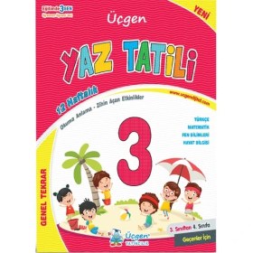 Resim Üçgen Yayıncılık Üçgen 3.sınıftan 4.sınıflara Geçenler Için Yaz Tatil Seti (Tatil+Problem Kitabı) 