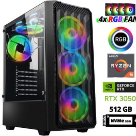 Resim XASER Xsr941 Ryzen 5 5600 32GB Ram 512GB M.2 NVMe SSD 6GB RTX3050 Masaüstü Oyuncu Bilgisayarı 