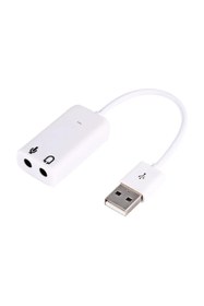 Resim nelerbulurum tak-çalıştır Usb Ses Kartı Çevirici 7+1 Dönüştürücü çevirici Laptop Harici Ses Kartı adaptör 