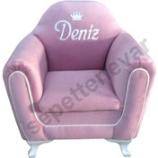 Resim Isme Özel Şeritli Çocuk Koltuğu Pembe (316327780) Pembe 