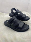 Resim Voyager V-5716 Erkek Deri Sandalet Siyah 