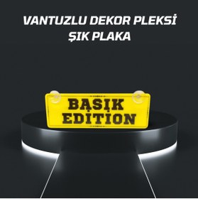 Resim CybillStore Basık Edition Vantuzlu Dekor Pleksi Plaka 