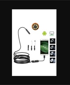 Resim qasul Yeni Nesil Su Geçirmez Endoskop Yılan Video Kamera Led'li 5 Metre 7 Mm Sert Kablo 