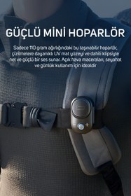 Resim Divoom Itour-S IP67 Mini Bluetooth Hoparlör, Güçlü Bas, Taşınabilir Ses Bombası, Siyah 