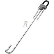 Resim Baston Kilit Çelik Gövde Anahtarlı Direksiyon Kilidi 