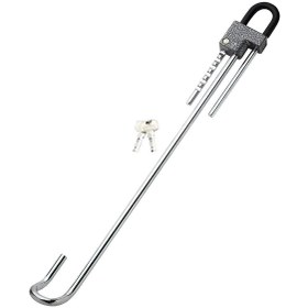 Resim Baston Kilit Çelik Gövde Anahtarlı Direksiyon Kilidi 