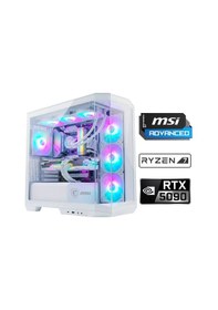 Resim Xaser Velox X560 R7-9800X3D 64 GB 2 TB M.2 NVMe SSD 32 GB RTX5090 Free Dos Masaüstü Oyuncu Bilgisayarı 