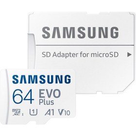 Resim Samsung Evo Plus MB-MC64SA/APC 64 GB Micro SD Hafıza Kartı 