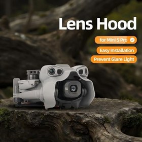Resim Mini 5 Pro Lens Hood Parlama Önleyici Lens Güneş Hood Güneşlik Koruyucu Kapak Gimbal Kamera Koruyucu Guard DJI Mini 5 Pro Drone Aksesuarları ile Uyumlu 