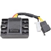 Resim Dream011 Suzuki Gn125 Gs125 5 Tellı Voltaj Regülatörü 73mm X 49mm Kompakt Ayarlanabilir Siyah 