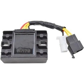 Resim Dream011 Suzuki Gn125 Gs125 5 Tellı Voltaj Regülatörü 73mm X 49mm Kompakt Ayarlanabilir Siyah 