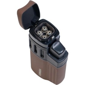 Resim Cohiba 4 Torch Pürmüz Delicili Kahverengi Metal Puro Çakmağı 