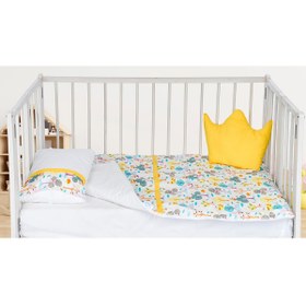 Resim Aras Bebe Pamuklu 5 Parça Uyku Seti - Sarı - Sarı / Standart 