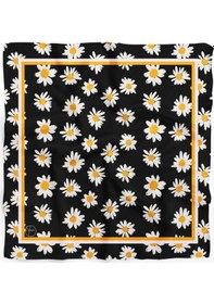 Resim Retro Daisy Desen Bandana/fular Çok Renkli 