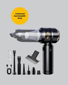 Resim Cosmotex Hepa Filtreli Sessiz Çalışan Kablosuz Şarjlı Mini Süpürge 