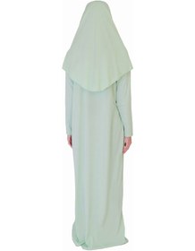 Resim Zehranaz Namaz Elbisesi Su Yeşili Fermuarlı Namaz Elbisesi Su Yeşili 
