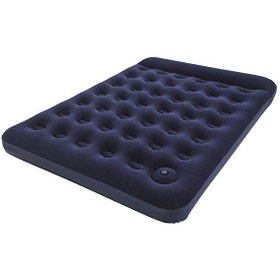 Resim Bestway Pavillo Queen Flocked Air Bed Çift Kişilik Şişme Kamp Lacivert Yatak 