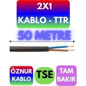 Resim Öznur 2x1 Ttr Kablo Siyah Metre Seçenekli - 50 Metre 