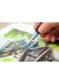 Resim Faber-Castell Goldfaber Sketch Marker Seti, Architect, Mimari Projeler İçin, Su Bazlı, Fırça ve Fineliner Uçlu 