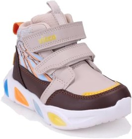 Resim Vicco David 946P25K420 Bej Ortopedik Günlük Işıklı Erkek Çocuk Spor Bot BEJ 