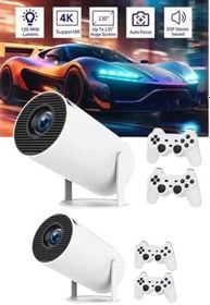 Resim Full HD 8 GB Ayaklı Çift Kollu 4K Video Oyun Konsolu Taşınabilir 